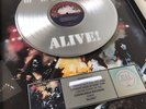 Kiss ALIVE Album  RIAA Platinum  Award