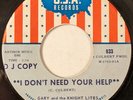 Gary And The Knight Lites - I Don't Need Your Help / Big Bad Wolf, 7