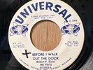 THE FIATS   Before I Walk Out The Door / Words of Love   Universal promo soul 45