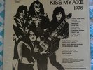 1978 Kiss My Axe LP Rare