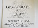 George Michael And Queen Somebody To Love+Killer/Papa Was A Rollin' Stone 1993