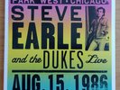 STEVE EARLE & the Dukes 2LP Park West Chicago August 15 1986 live vinyl rel.2016