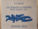 RARE BOX LP SANDOR VEGH BACH VIOLIN SOLO SONATAS & PARTITAS OG FR VALOIS CMB 14
