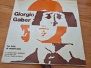 GIORGIO GABER '' FAR FINTA DI ESSERE SANI ' 33 VINYL ALBUM  MADE IN ITALY EX/EX