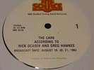 The Cars According To Greg Hawkes & Ric Ocasek Special 1983 The Source NBC 3 LPs