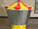 1950's RED RAVEN Records Magic Mirror tin carousel