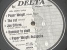 DELTA: Paper Weight. RARE ORIGINAL Aussie/OZ HIP HOP PROMO 12