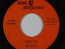 Northern Soul 45 DEL-NOTES I Love You/I Wish I Was Home on Sounds International