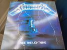 METALLICA, RIDE THE LIGHTNING, MUSIC FOR NATIONS, A1/B1 WITH MERCH SHEET, RARE