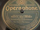 Operaphone 78 RPM IRISH REBEL Mayor Mac Swiney Inaugural Address V/V- VERY RARE