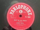 Adam Faith 78 Parlophone R 4591 What Do You Want, From Now Until Forever EX