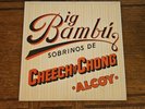 Cheech & Chong Big Bambu Vinyl Record W/Paper 1972 VG+/EX