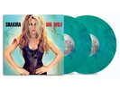 Shakira TURQUOISE DOUBLE VINYL She Wolf LP 2x12