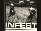 INFEST slave White Vinyl Neanderthal Crossed Out Spazz
