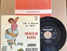 JOHNNY HALLYDAY EP 100 KILOS SPAIN CLAY EX