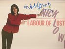 NICK LOWE LABOUR OF LUST FLAT SIGNED AUTOGRAPHED COLUMBIA LP EX-