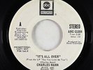 70s Soul 45 - Charles Mann - It's All Over - ABC - VG++ promo
