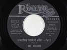 Sweet Soul 45 - Gail Williams - A Message From My Heart - Rialto - VG+