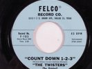 Instrumental Surf Rockabilly 45 TWISTERS Count Down 1-2-3 FELCO HEAR a