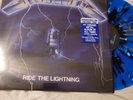 METALLICA Ride The Lightning LP 4oth Anniversary Blue Splatter Vinyl-180g