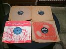 FOUR UK  ROCK N ROLL 78s CRICKETS,JACKIE WILSON,BOBBY HELMS,PONY TAILS VG PLUS