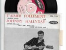 Ep 45T.   Johnny Hallyday.   Vogue  7750. Avec Centreur  et languette