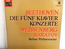 BEETHOVEN - WEISSENBERG - KARAJAN - DIE FIVE PIANO CONCERTOS - VINYL NM/VG+ 4XLP