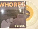 Whores - Ruiner Limited Edition 1/250 Lemon Blob in Ultraclear Vinyl LP New MINT