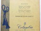 Hungarian String Quartet Haydn Quartet In D Minor LP Columbia 33CX1527 EX/VG- 19