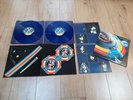 ELO - OUT OF THE BLUE - UK 1977 BLUE VINYL DBL. POSTER, SPACE STATION PUSH OUTS