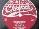 EL RAYS Christine, Darling I Know CHECKER 78 RPM r&b doo wop record HEAR