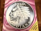 ANTHRAX INDIANS limited Poster Bag vinyl Maxi Single ++UNPLAYED ++ mint