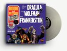 NEAL ADAMS  DRACULA, WOLFMAN, FRANKENSTEIN 50th SILVER VINYL LP + COLORING BOOK