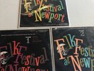FOLK FESTIVAL AT NEWPORT VOL 1, 2, and 3. 1959 VANGUARD VG+ VARIOUS ARTISTS