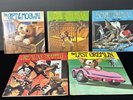 1984 Gremlins Set of 5 Vinyl 45 Record Story Books Gizmo Mogwai Vintage RARE