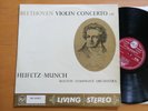 SB-2047 ED1 Beethoven Violin Concerto Heifetz Munch RCA Living Stereo 1st S/S NM