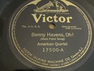 Victor 78 RPM American Quartet - Benny Havens Oh / Army Blue 17500 E West Point