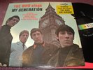 THE WHO SING MY GENERATION LP MONO ORIG DECCA WITH KIDS ARE ALRIGHT HYPE DECAL