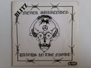 BLITZ NEVER SURRENDER RAZORS IN THE NIGHT NO FUTURE OI 6 PUNK