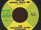 HEAR- Rare Garage 45- The 13th Floor Elevators- You're Gonna Miss Me - IA # 107