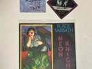 Black Sabbath Neon Knights UK 45 w/Heaven & Hell 2007 signed ticket and pass.
