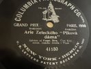 Early 1 Sided Columbia 78 RPM Frantiska Sira - Queen Of Spades 41180 E- Bohemian