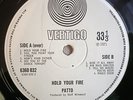 Patto LP Hold Your Fire UK Vertigo Swirl 1st Press INCREDIBLE AUDIO PROG GEM
