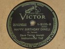 three vintage Klezmer Jewish 78rpm records - Dave Tarras, Roumainishe Kapelle