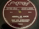 America 78 RPM Trio Los Murcianos - Herida De Amor 728 V+ LATIN
