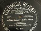 Early One Sided Columbia 78 RPM Jan V Hofreiter Rokycansky 8018 E Bohemian
