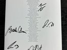 The Red Clay Strays Autographed Moment Of Truth “Wondering Why” Lyric Sheet