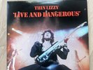 Warner Brothers 2BS 3212 Thin Lizzy Live And Dangerous Jacksonville Press VG+/EX