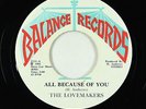 Modern Soul Funk 45 - Lovemakers - All Because Of You - Balance VG+