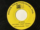 45 RPM Rowe Jukebox mechanism test  NO SOUND  VG+